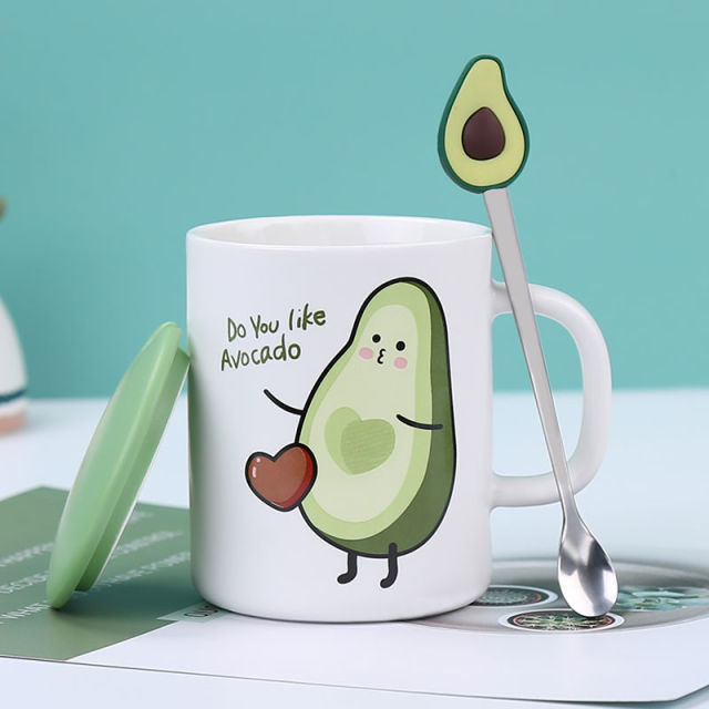 Avocado Kaffeebecher aus Keramik