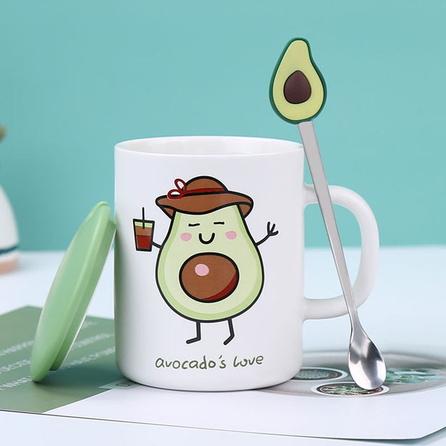 Avocado Kaffeebecher aus Keramik