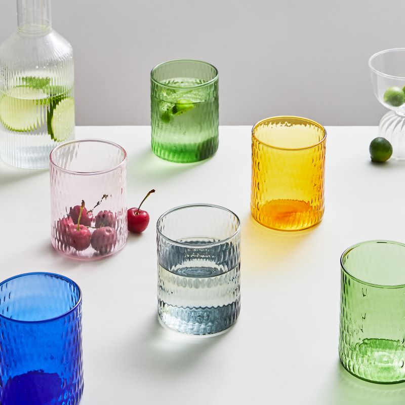 Nordic Style Farbe Glas Tee Tassen