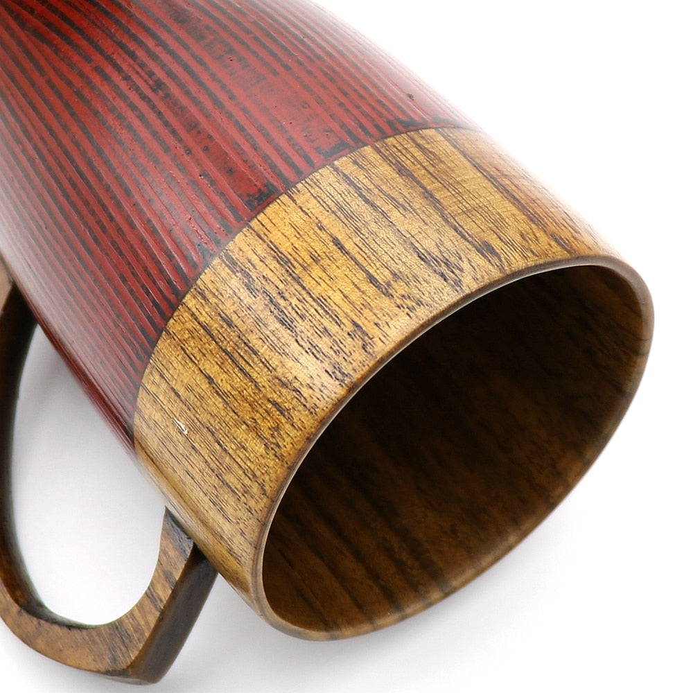 Handgefertigter Holzbecher Natur