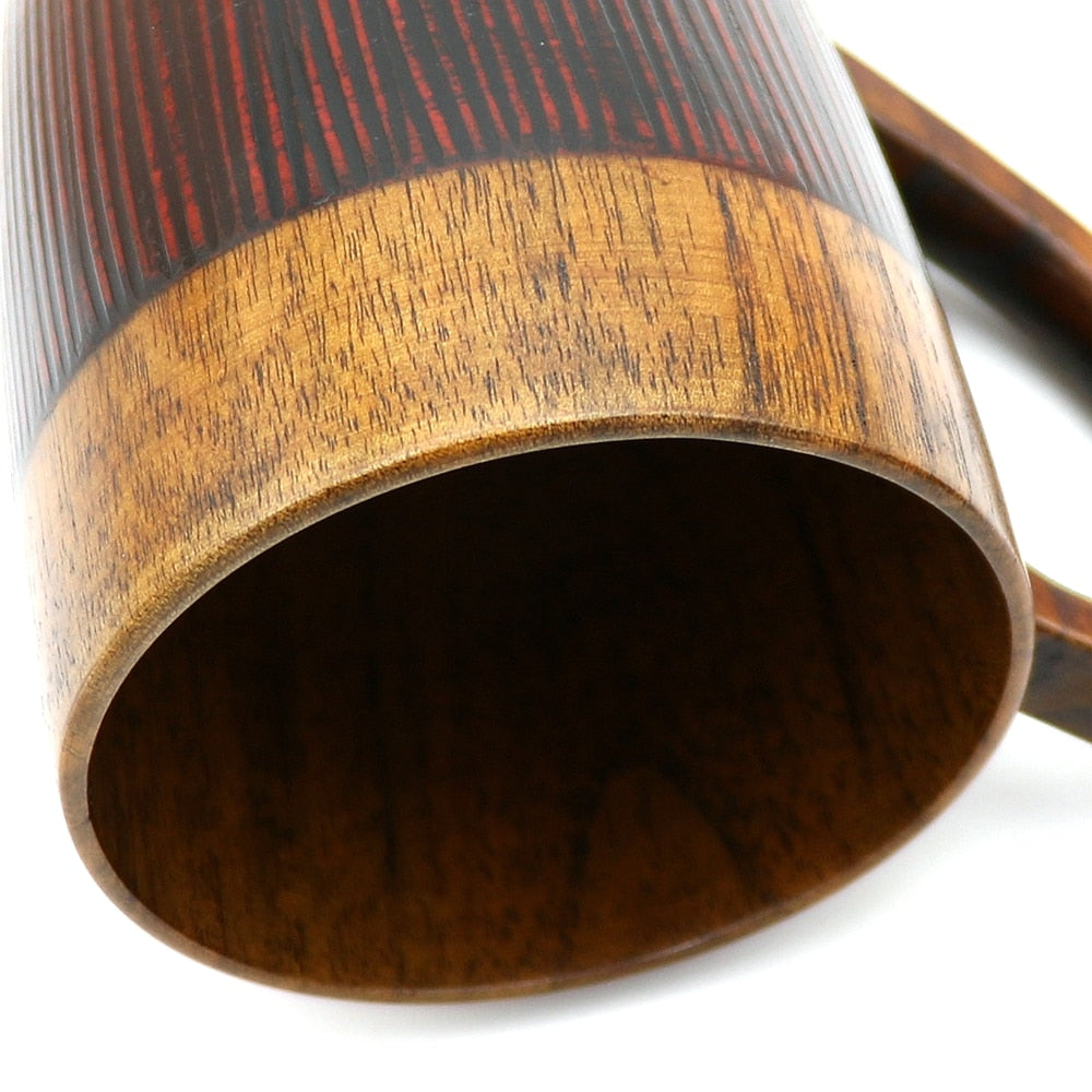 Handgefertigter Holzbecher Natur