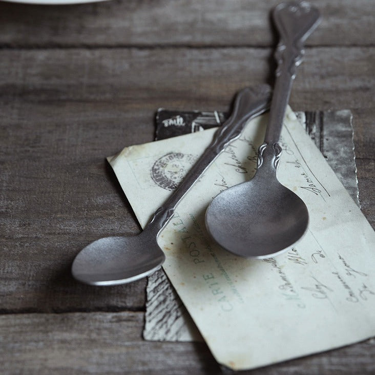 Retro-Geschirr-Set aus Edelstahl