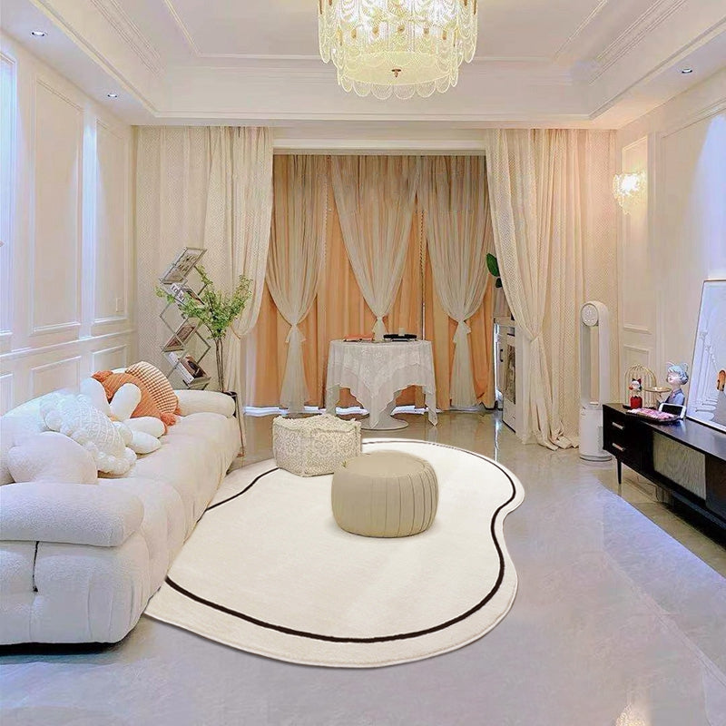 Nordische Plüschteppiche für Wohnzimmer