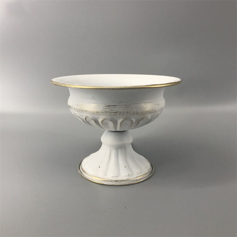 Vintage Metall Blumenvase