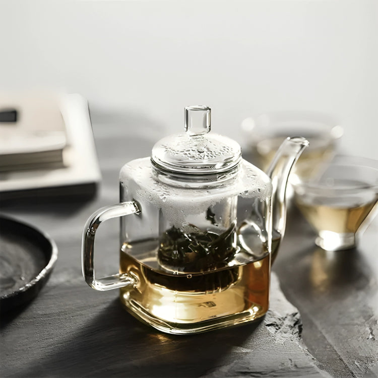 Japanische hitzebeständige Teekanne aus Glas mit Filter