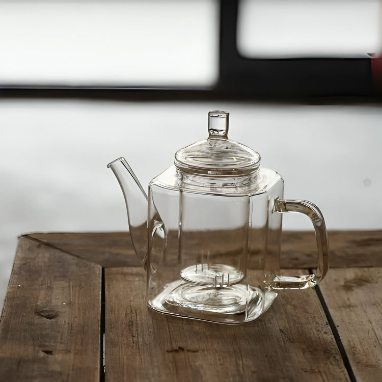 Japanische hitzebeständige Teekanne aus Glas mit Filter