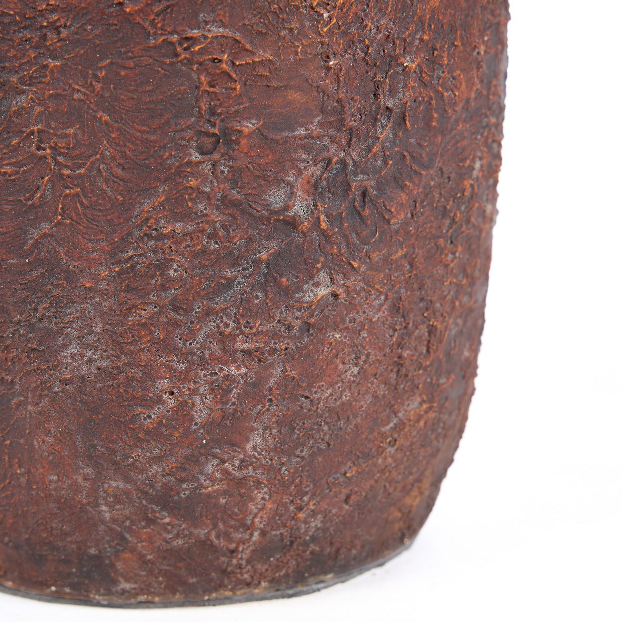 Close-up of a terracotta pot on a white background