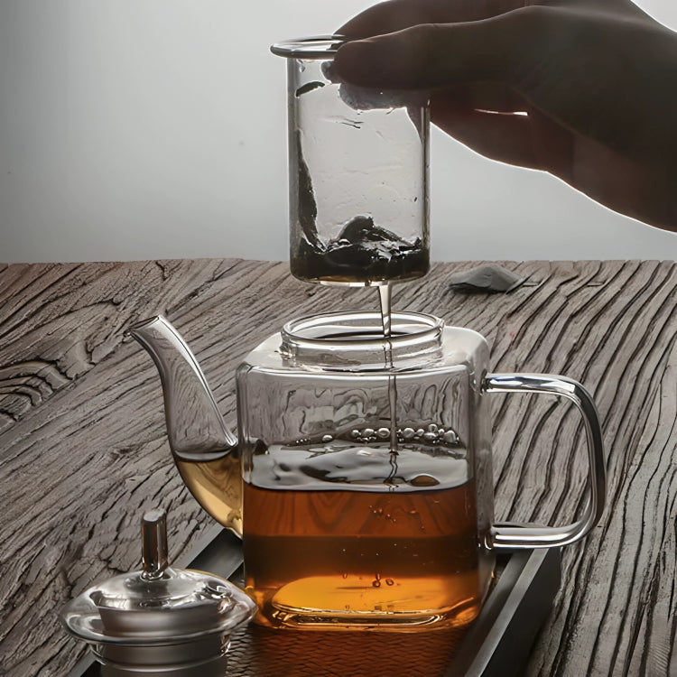 Entdecken Sie unsere japanische Teekanne aus Glas mit Filter