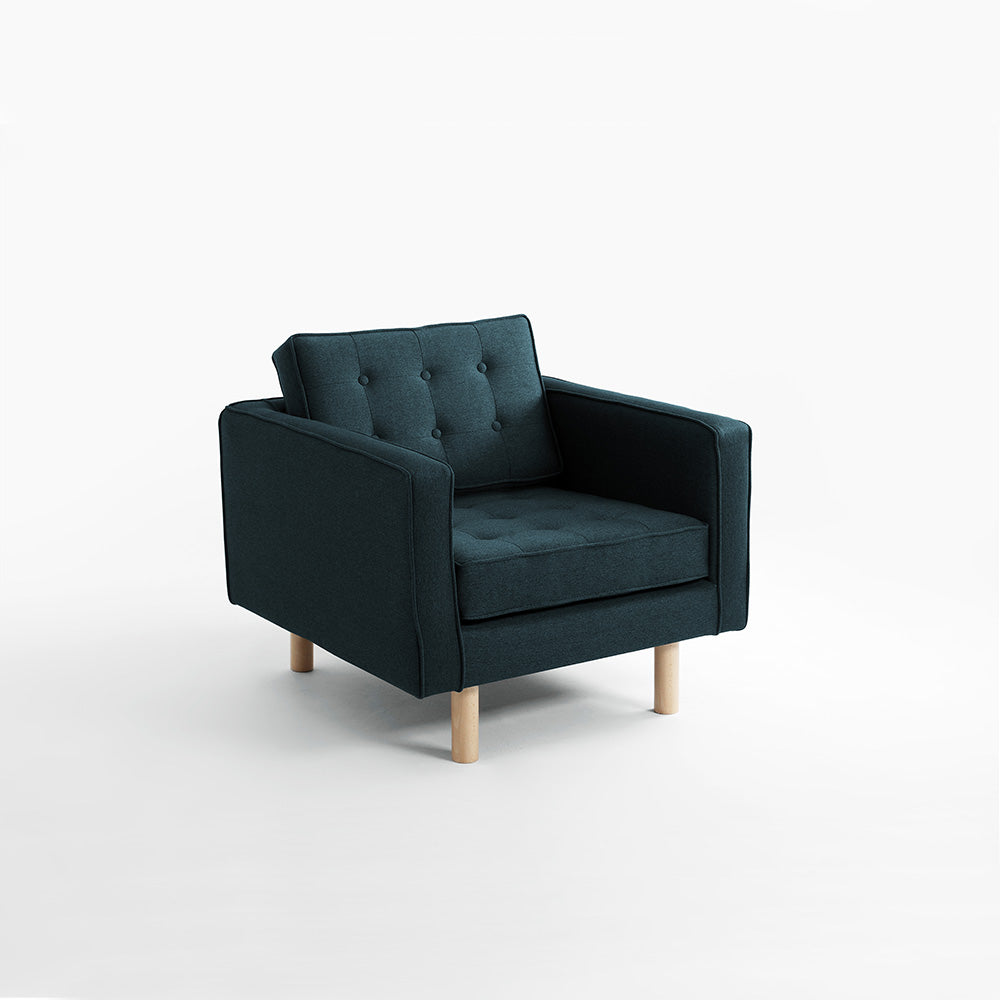 TOPIC WOOD Armchair Blue