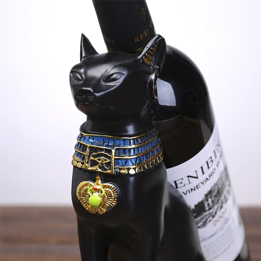 Ägyptischer Katzengott Weinflaschenhalter