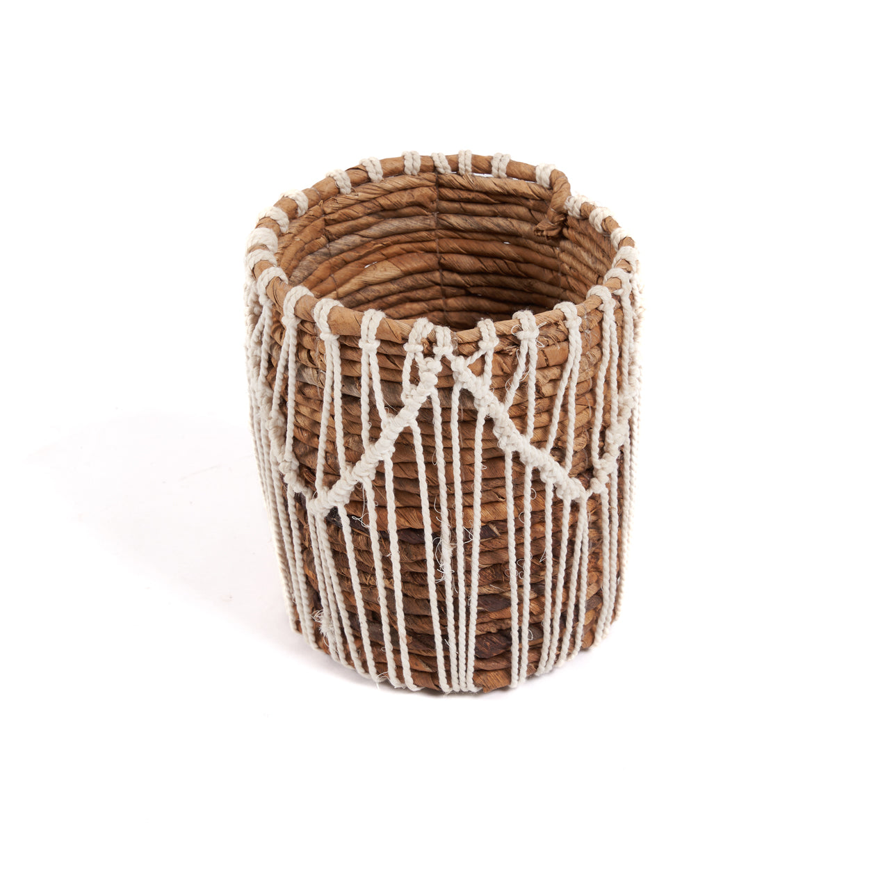 THE MACRA-MAZING Basket - Natural White Small