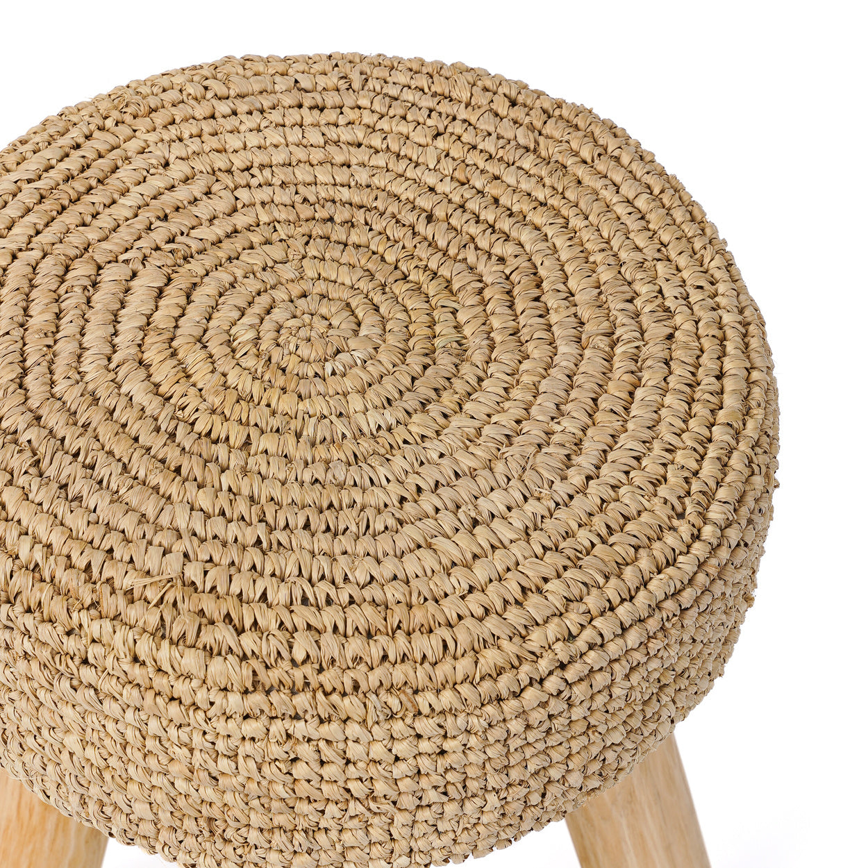 THE RAFFIA Hocker - Naturbelassen