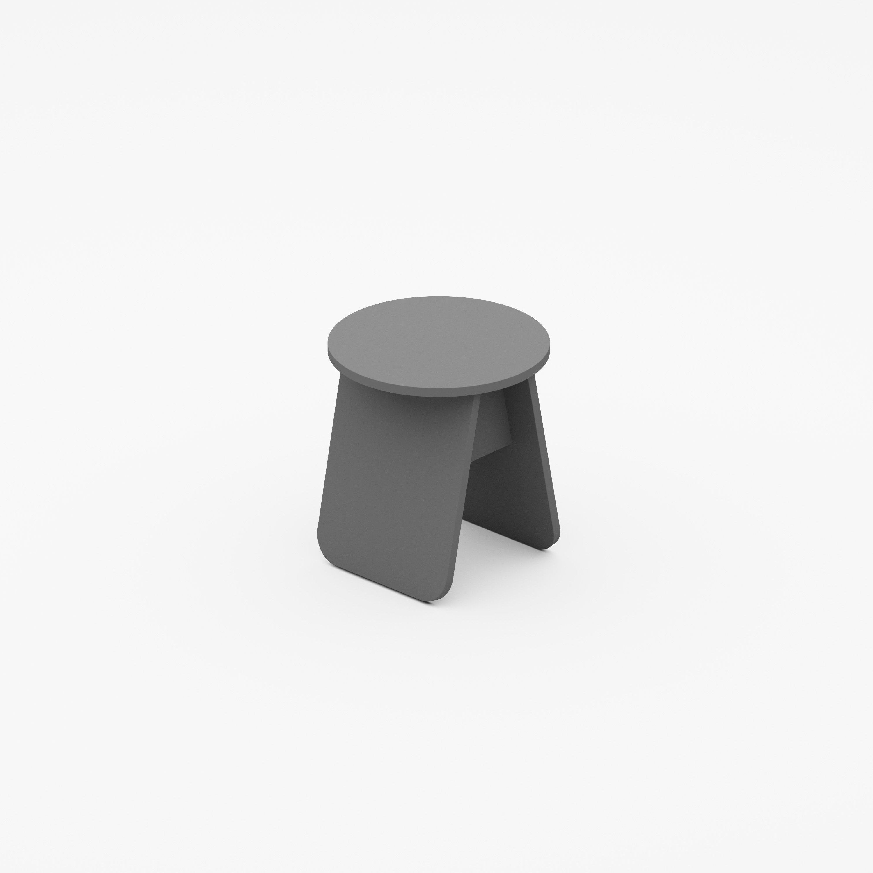 MOMOKO Round Side Table 40 Anthracite Melamine