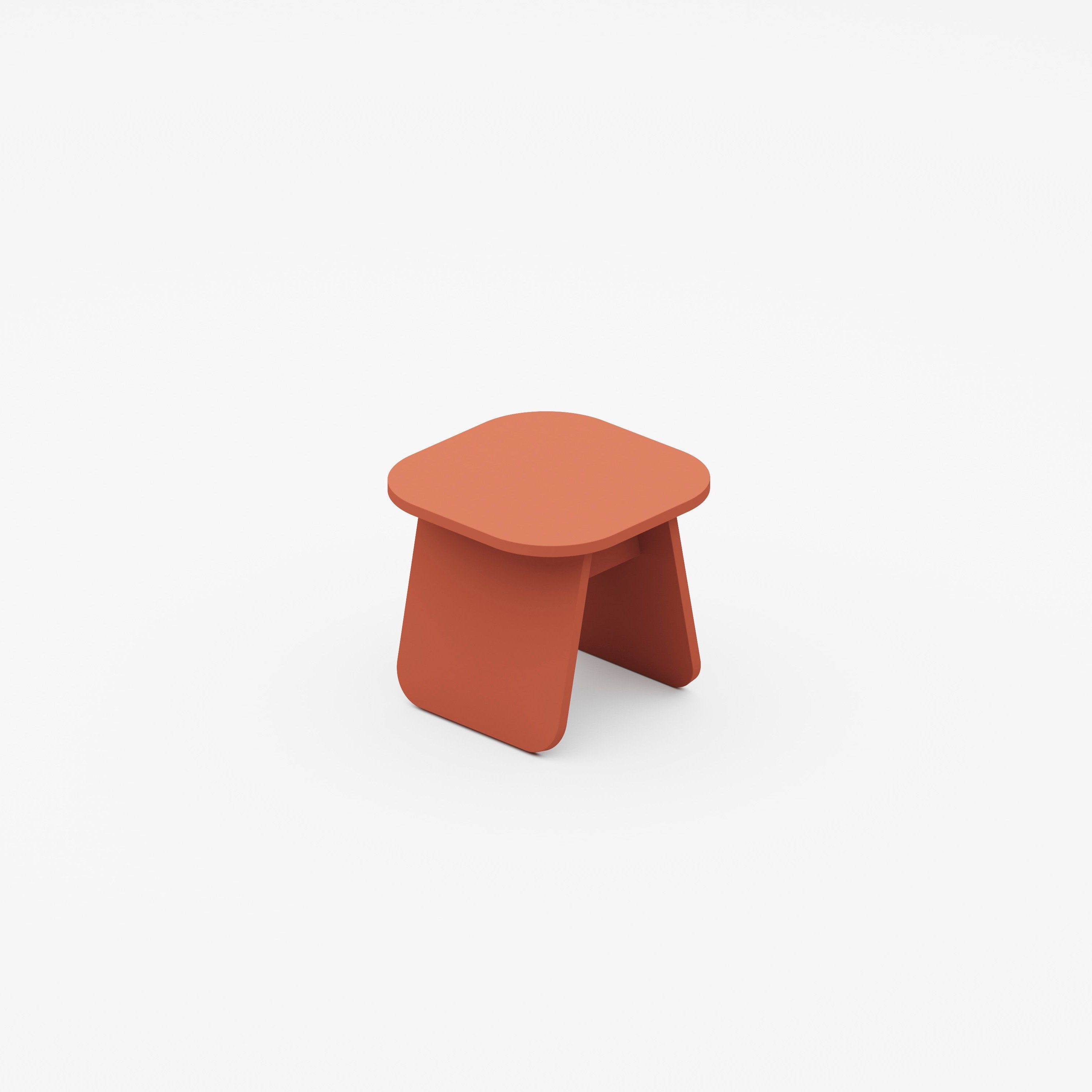 MOMOKO Square Side Table 40 Terracotta Melamine