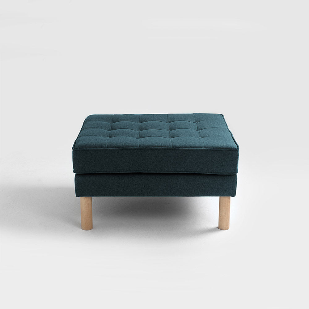 TOPIC WOOD Pouffe Blue