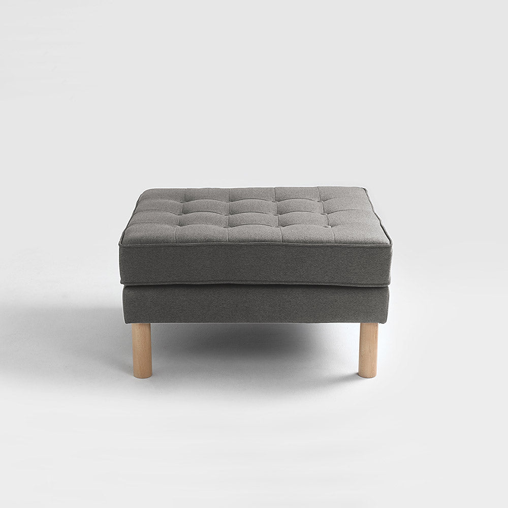 TOPIC WOOD Pouffe Grey