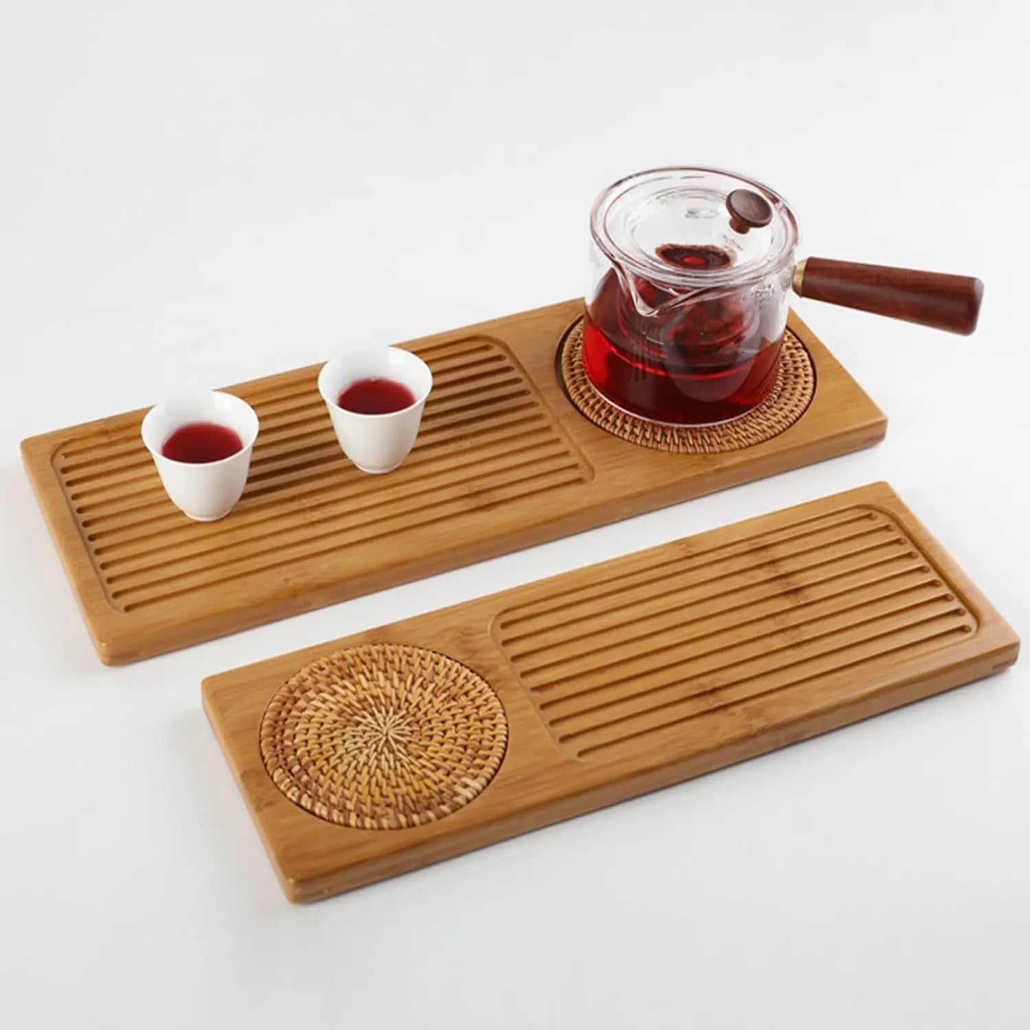 Chinesisches Bambusholz-Tee-Tablett