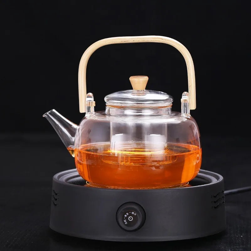 Hitzebeständiges Teekannen-Set aus Glas im japanischen Stil