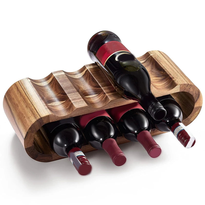 Weinregal Flaschenhalter aus Holz