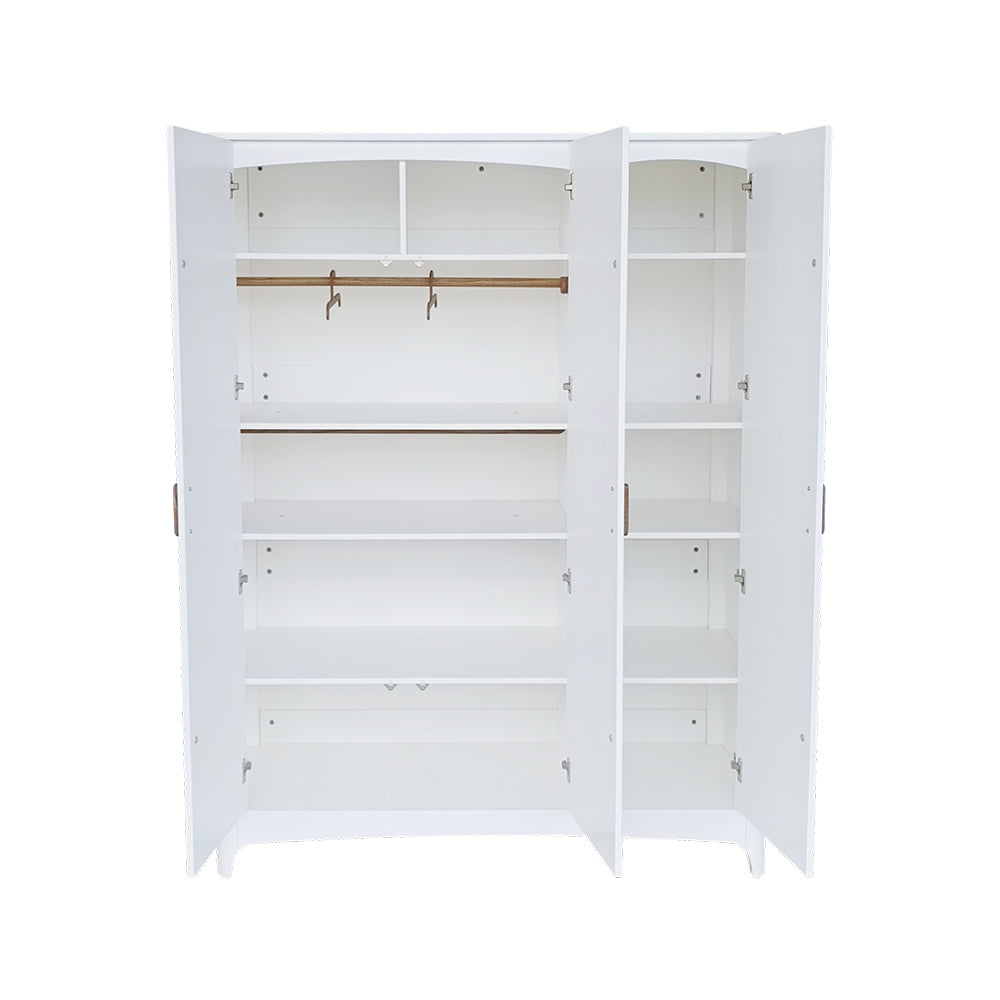 NEREE Wardrobe 3D with open doors on a white background
