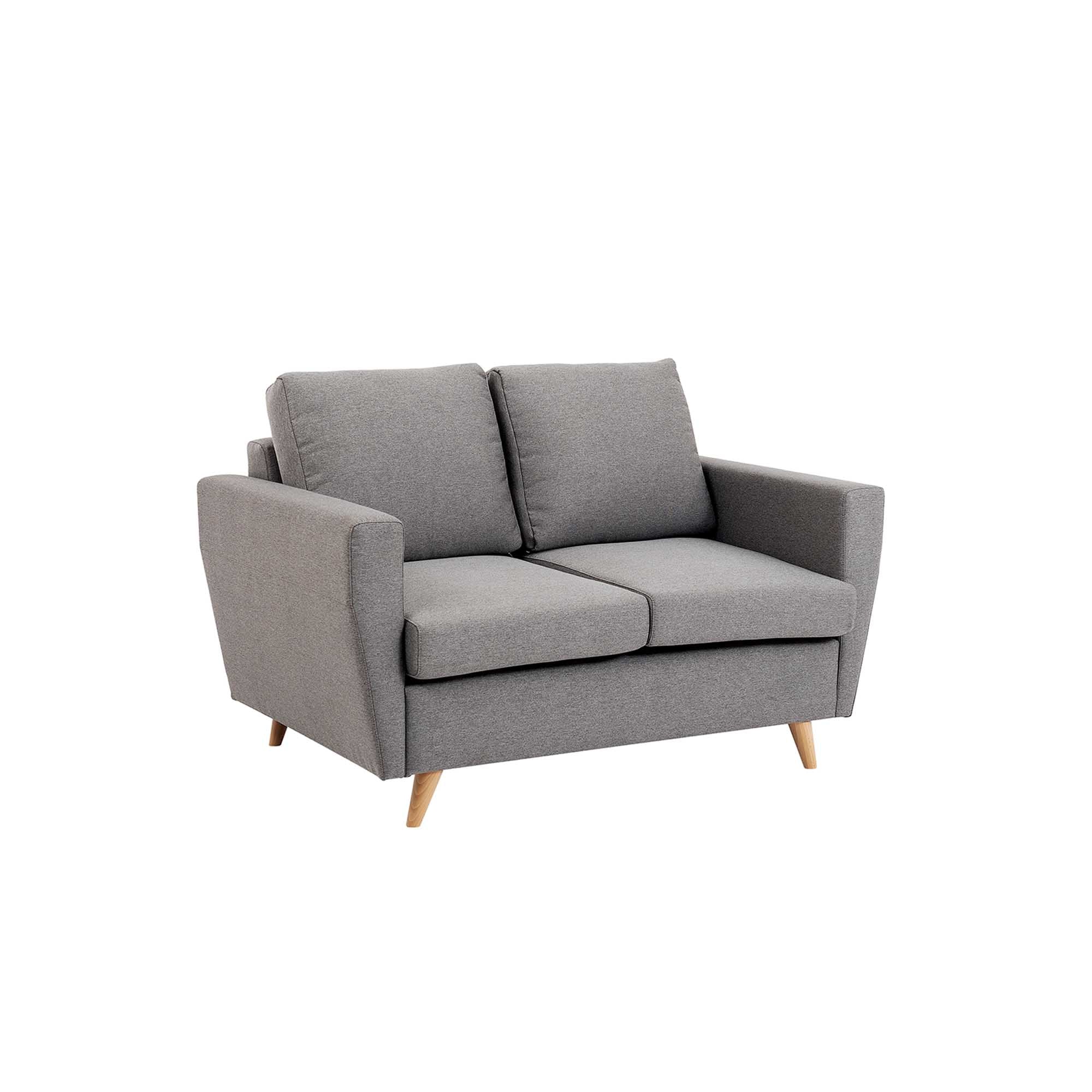 LOVER Sofa 2 Seater-upholstery colour grey platinum white background