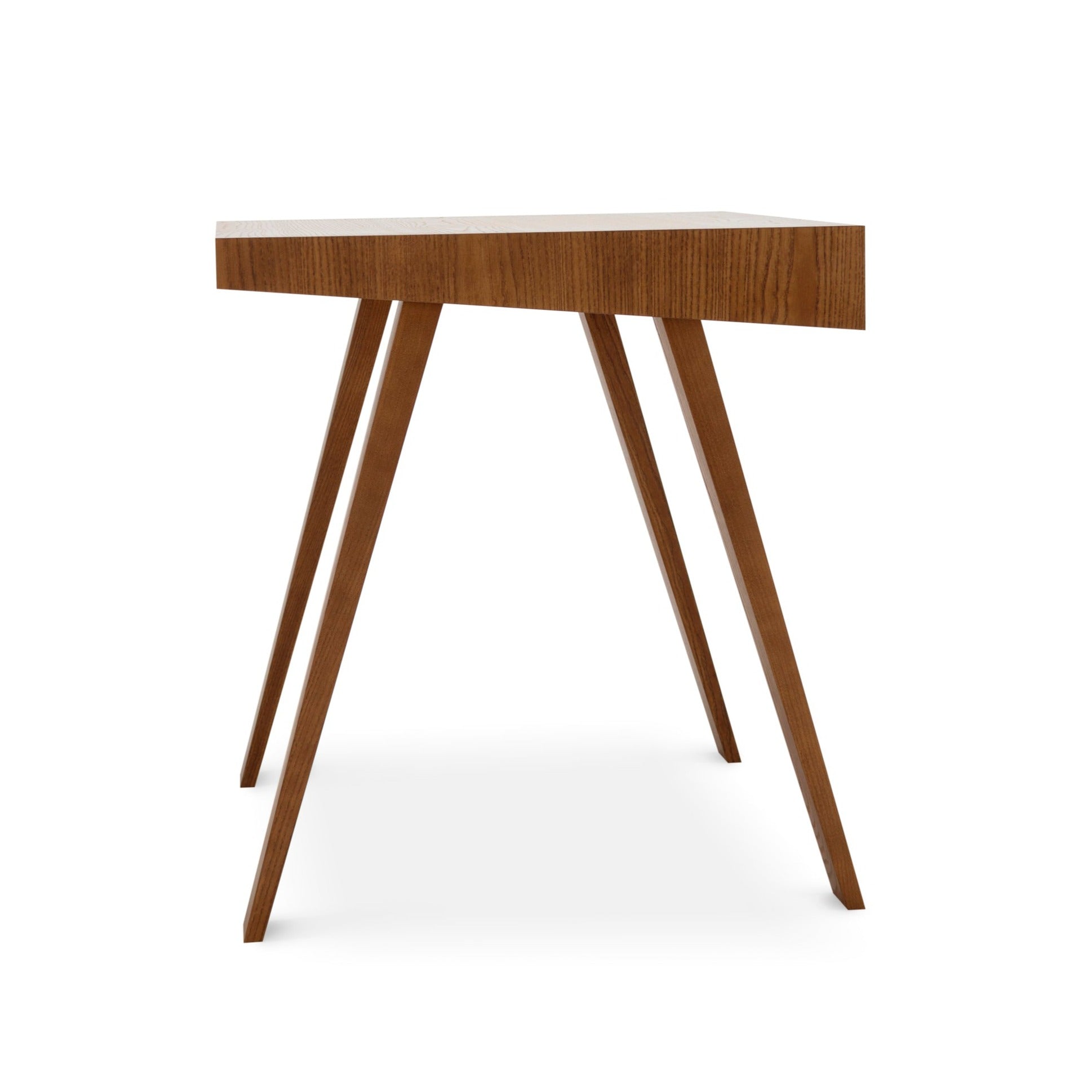 4.9 Desk brown ash-side view-small size