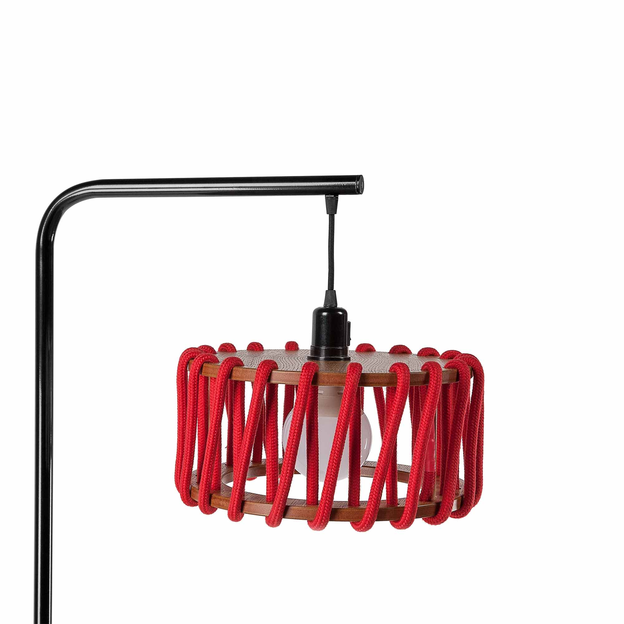 MACARON Stehlampe Schwarz-Rot 30 cm