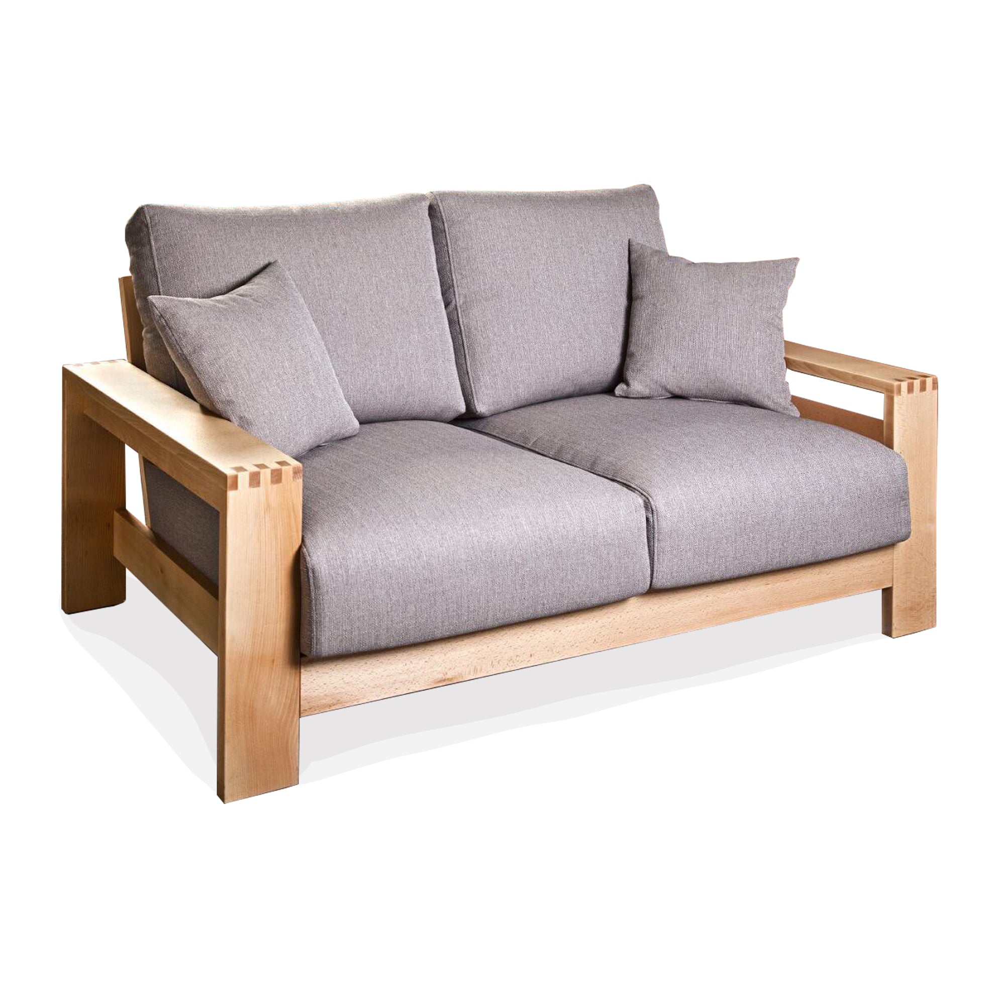 CHESTER Two-Seat Sofa, Beech Wood Frame-front view