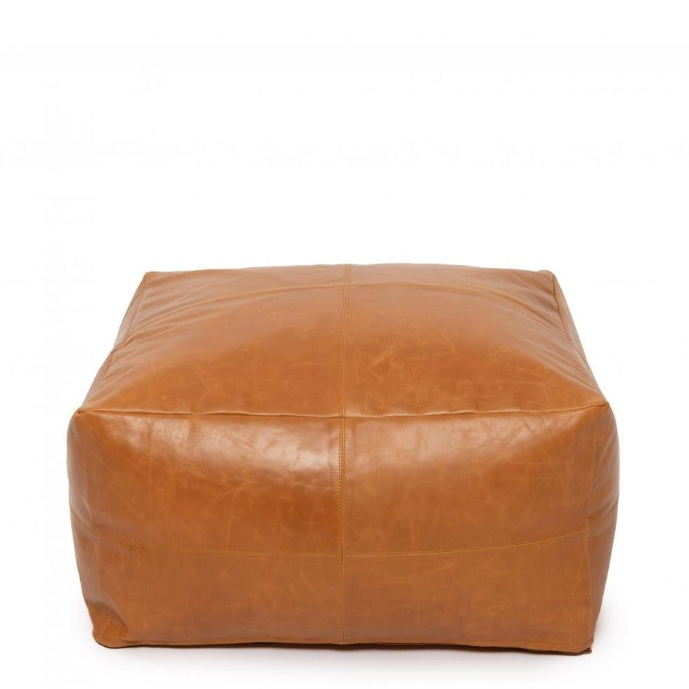 THE COLLECTORS Pouffe camel front view