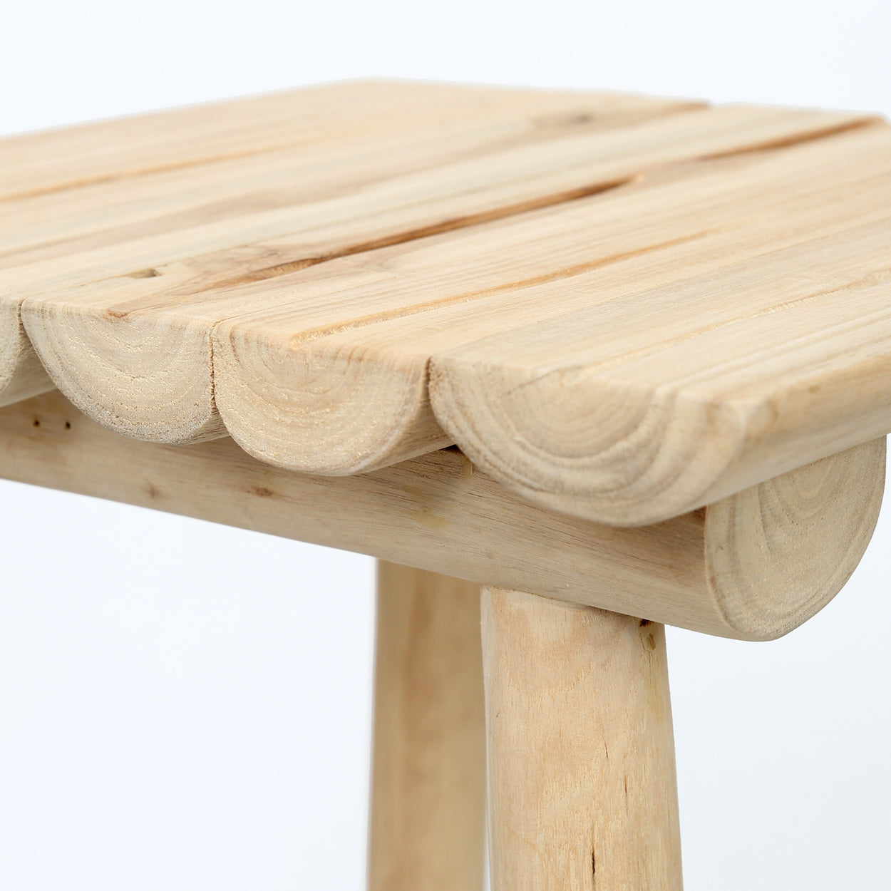 THE ISLAND Bar Stool detail of seat side view