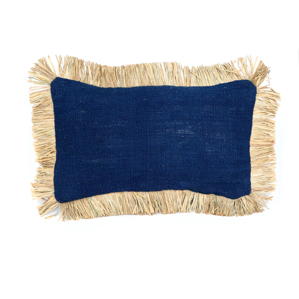 THE SAINT TROPEZ Cushion Cover Natural-Blue 30x50 front view