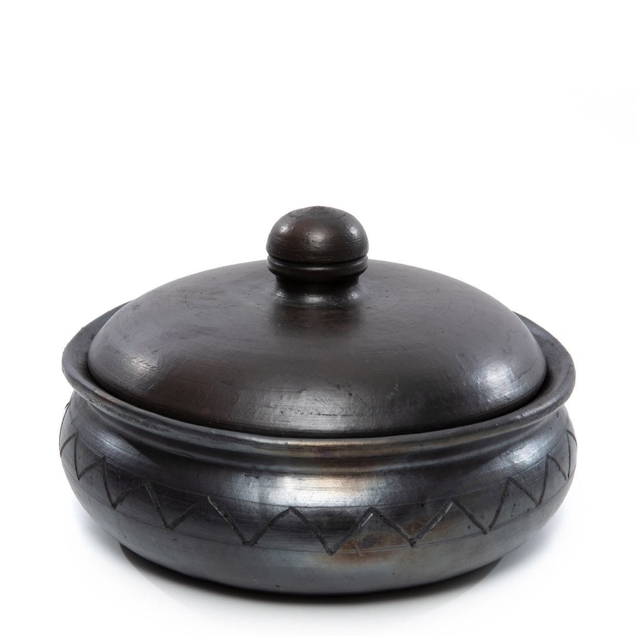 THE BURNED Curry Pot With Pattern front view