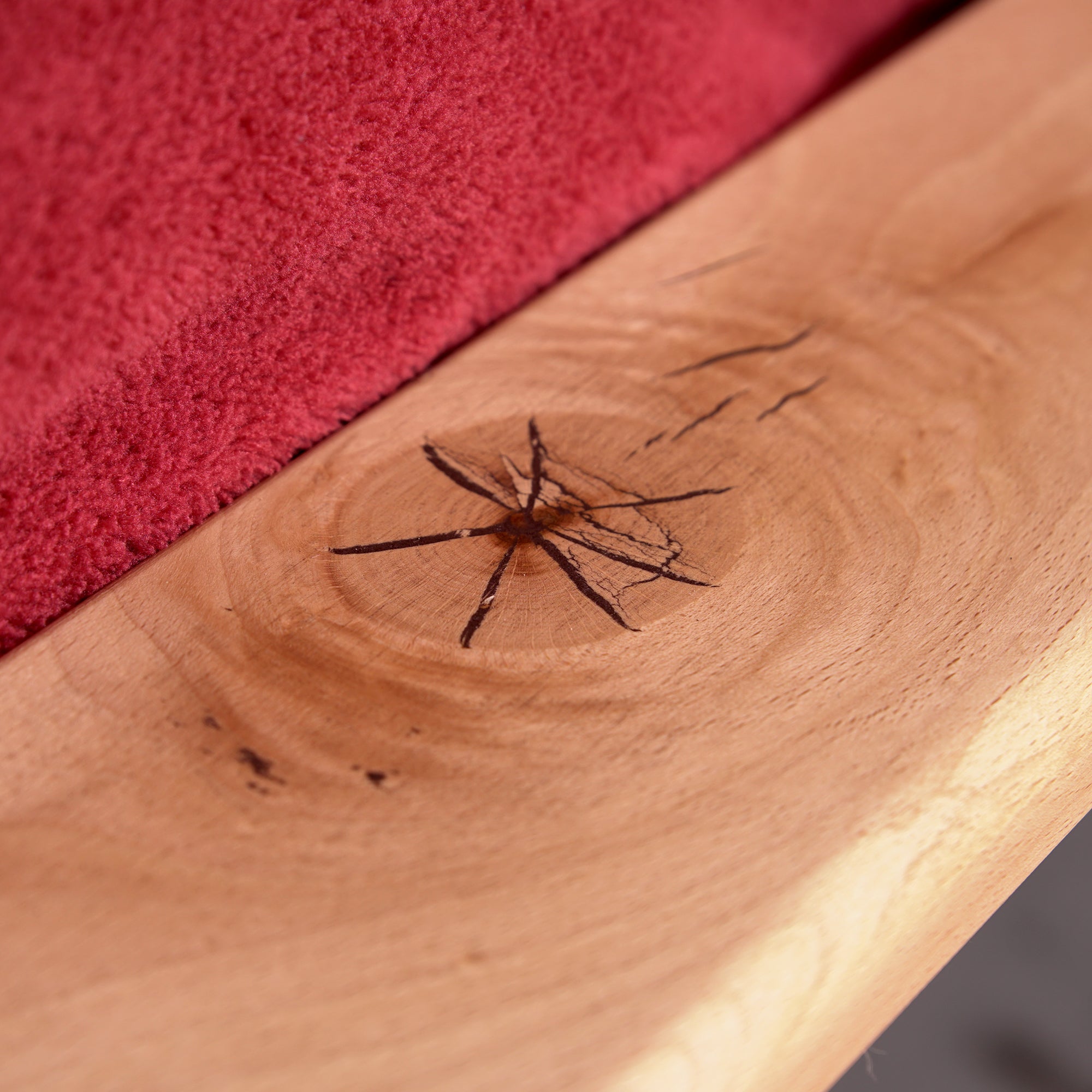 LOFT Double Bed-wood surface natural colour