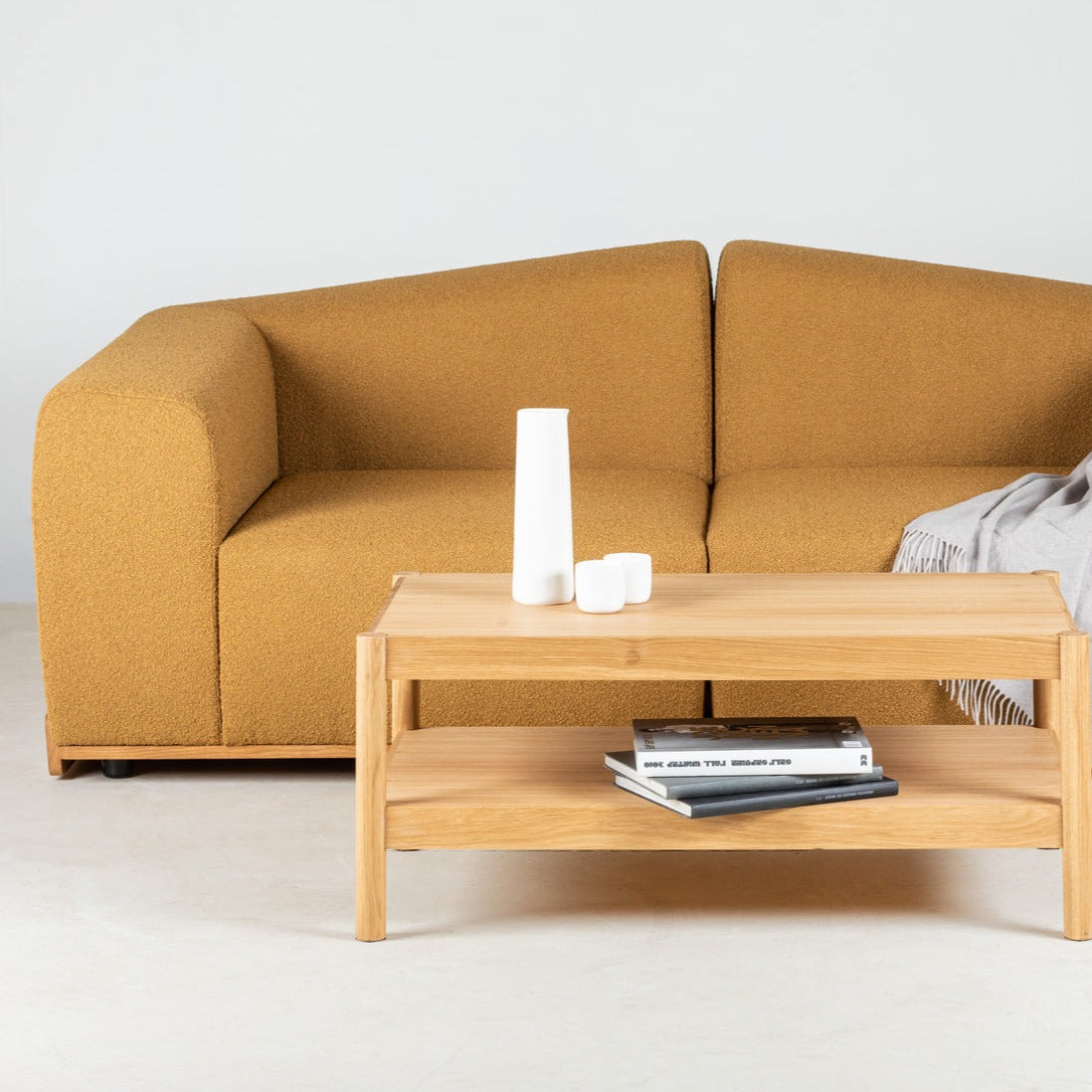 SALER Modular Sofa 2 seater mustard