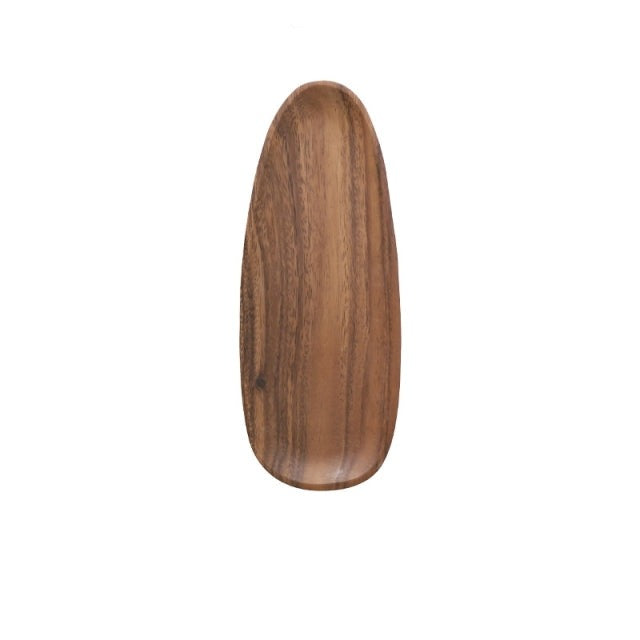 Unregelmäßige ovale Tabletts aus massivem Holz, Akazie aus ganzem Holz