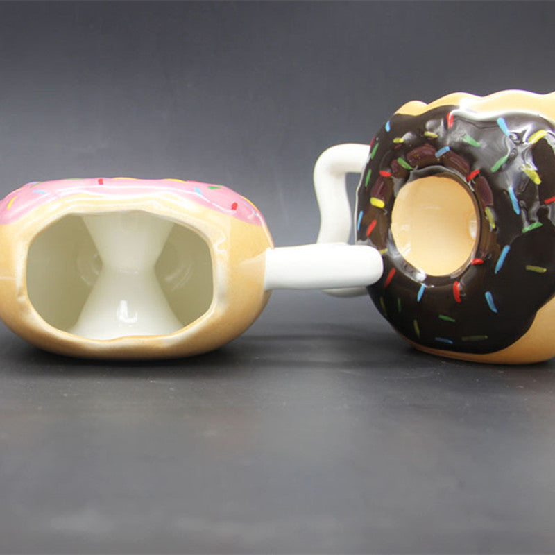 Kreative Donut Form Keramik Kaffeebecher