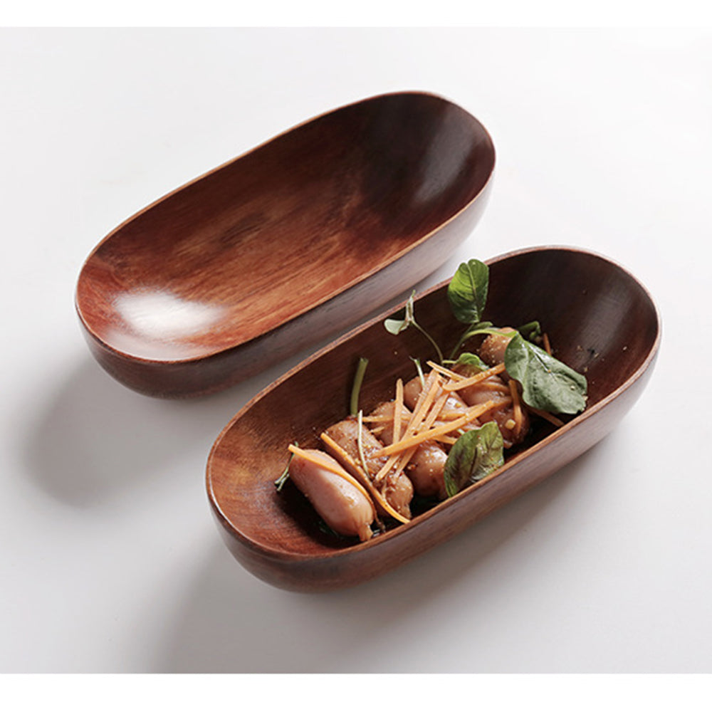 Serviertablett aus Massivholz im japanischen Stil