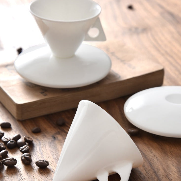 Weiße Keramik Espressotasse