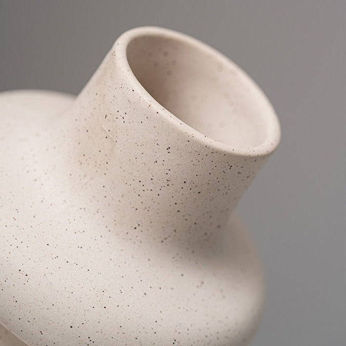 Nordische Keramik Vase Cozy Beige