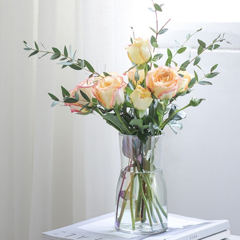 Stilvolle Glasvase für Trockenblumen