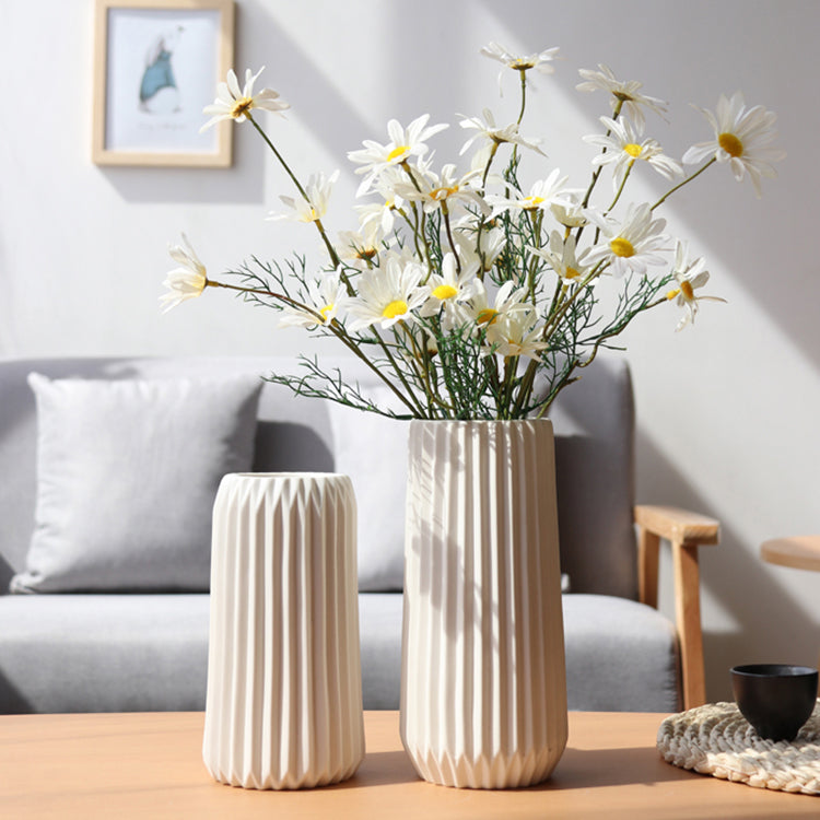 Nordische weiße Keramikvase Blumentöpfe